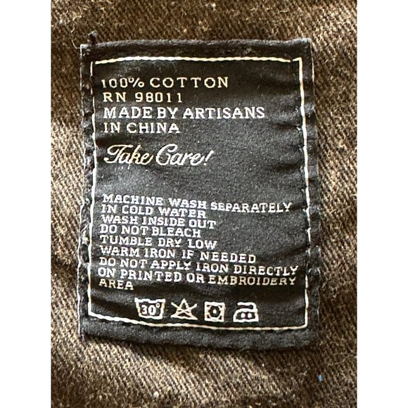 AKOO Mens Jeans  Slim Fit Blue‎ Denim Distressed Trust Nothing Patch  34W x 32L - Picture 7 of 9